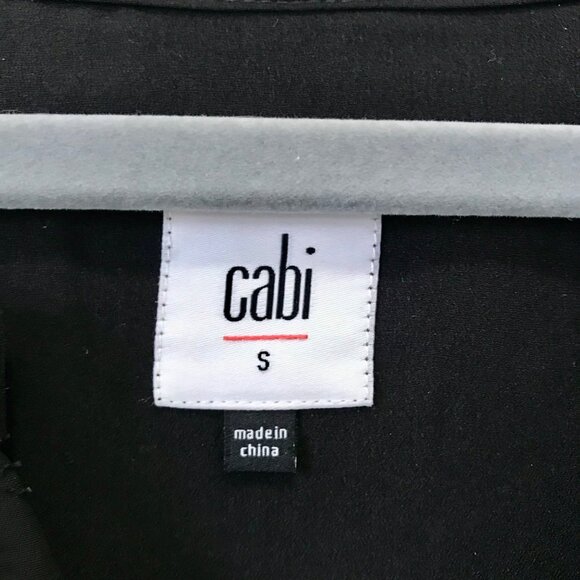 Cabi Women's Black Swiss Dot Gold Foil Occasion‎ Shift Dress Style #3697 Size S - Picture 9 of 12